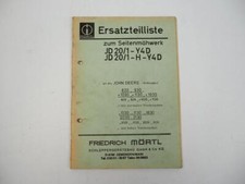 Mörtl JD20 Seitenmähwerk für John Deere 830 - 2130 Ersatzteilliste 1977