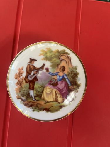 Limoges porzellan deckeldose - porzellan,