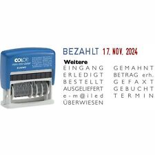 COLOP Wortbandstempel Datumstempel mit Text Mini-Dater S120/WD 4 mm Schrifthöhe
