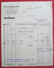Orig. Rechnung Bock &