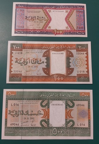 Lot banknoten mauretanien - lot,