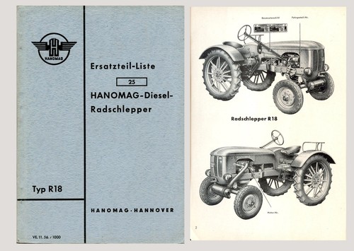 Hanomag schlepper 18 - schlepper, r