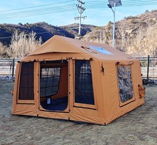 Aufblasbares Zelt mit Pumpe, 4-6 Personen Glamping Camping Zelte Haus, Easy Set