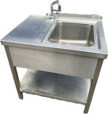 Blanco Spüle Spülbecken Ausgussbecken Handwaschbecken aus Edelstahl 90x70x90cm