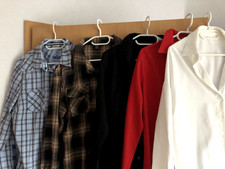 Bluse Hemdbluse 7 Stück kariert weiß schwarz rot 40 42 44 L XL auch Street one