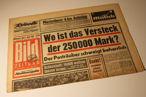Bildzeitung 1963 juni - 5.6.1963,