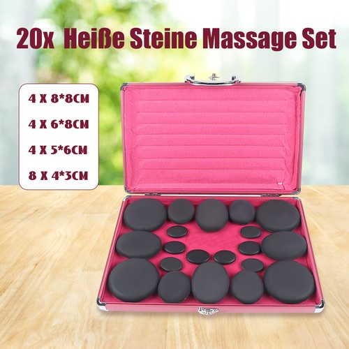 Hot stone massage set groß - massage,