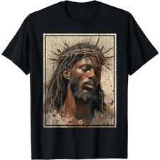 100%Cotton Black Jesus Shirt