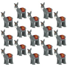  15 Pcs Mini Harz Figuren Esel