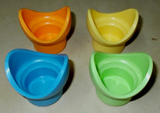 4 "Neue Welle"-Eierbecher von TUPPERWARE - SEHR GUTER ZUSTAND!!