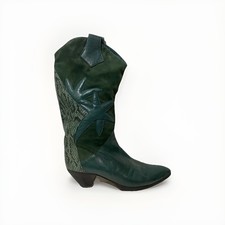 grüne Cowboystiefel Gr 40 1/2