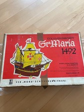 Columbusschiff Santa Maria 1492 Holz-Modell MOBA DDR