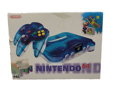 N64 Konsole Clear Blue White