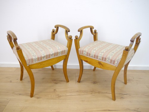 Biedermeier hocker gondel - hocker,