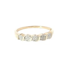 Bandring 9 kt Gelbgold Diamant