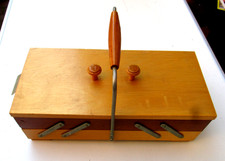 Omas alter Nähkasten - Nähkästchen - aufklappbar - Holz - Vintage