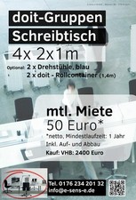 Büro Konferenz Schreibtisch Sehr guter Zustand Inkl. Aufbau