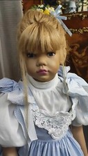 Künstlerpuppe Puppe von Ilse Wippler, 67  cm,  Jahr 1993, TOPZUSTAND 