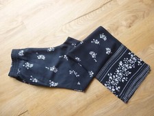 Hose -  H&M - Sommerhose - Gr. 36 - schwarz/weiß