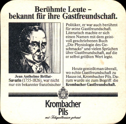 Bierdeckel krombacher - krombacher,