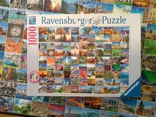 Puzzle 1000 Teile Ravensburger "99 beautiful Places on Earth " 1 Teil fehlt