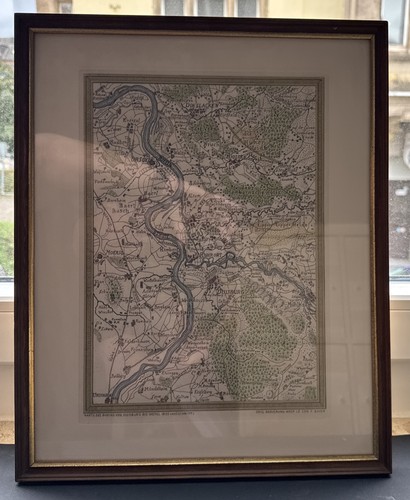 Historische rheinkarte - historische,