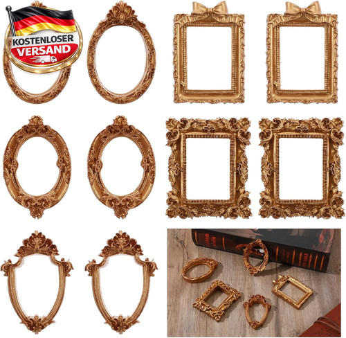 Mini bilderrahmen gold - gold, vintage