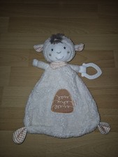 Topomini Baby Schmusetuch Kuscheltuch Schnuffeltuch Schaf Lamm Kuscheltier 30cm