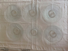 6 Dessert Kuchenteller Glas