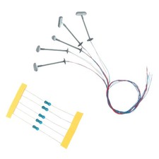 5x Modelleisenbahn Lichter