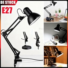 E27 Arbeitslampe Tischlampe Gelenkarm Schreibtischlampe Bürolampe Leselampe