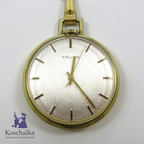 Vergoldete favor taschenuhr - vergoldete,