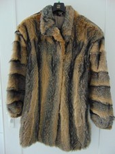 Damen Echt Pelz Jacke Fuchs