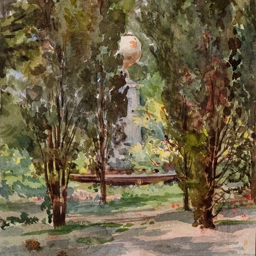 Unbekannt landschaft brunnen - unbekannt,