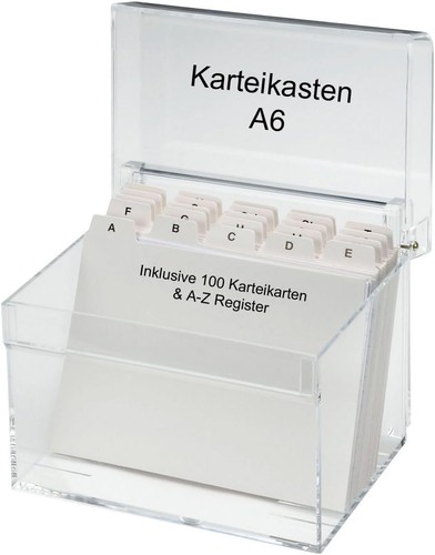 Karteikasten aus acryl - aus, |