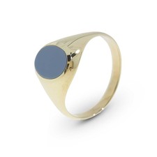 Siegelring mit lagenonyx 585 - siegelring, 585/-