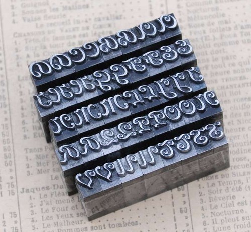 Alphabet bleilettern vintage - alphabet,