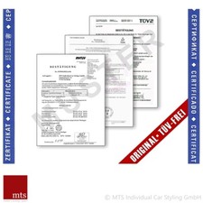 ABE/TÜV für ROTE Rückleuchten Mercedes W124 500E