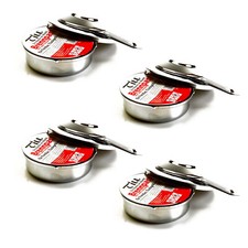 4x Pastenbrenner mit 4x Brennpaste a 80g Spiritusbrenner Fondue Ethanol Brenner