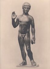 2-Postkarte - Skulptur / Peleponesische Arbeit - Junger Athlet m. Faustriemen