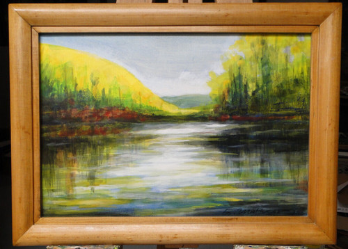 ölbild landschaft methner - Ölbild, ,
