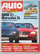 Auto-Zeitung Heft 14 1989 Test