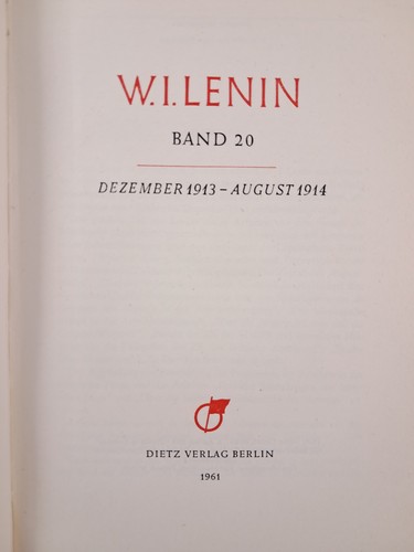 Lenin werke band - band, 20