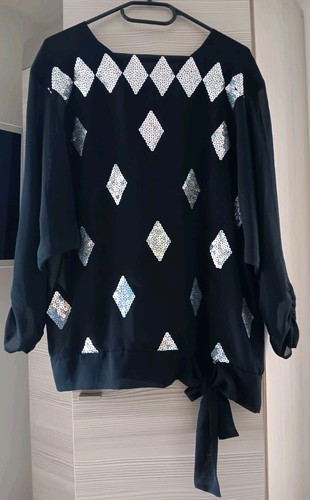 Bluse oberteil schwarz - bluse,