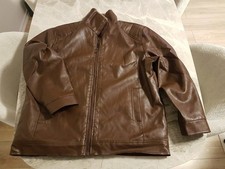 Herren Kunstlederjacke mit