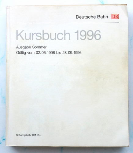 Deutsche bahn kursbuch - deutsche,