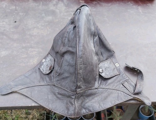 Fliegerkappe braun leder mit - fliegerkappe,