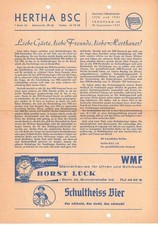 Fussball-Programmheft   67/68   RL   Hertha BSC Berlin - Wacker 04 Berlin