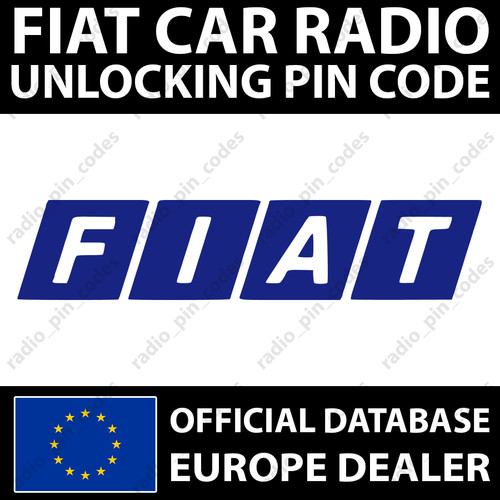 Fiat radio pin - radio, blaupunkt