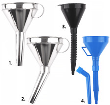 Benzintrichter Kunststoff / Verzinkt Benzin Trichter Flexibel Kraftstofftrichter